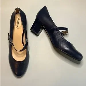 Trotters Shoes Trotters Candice Mary Jane Pump Sz 5w Navy